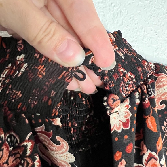 Express Long Sleeve Paisley Ruffle skirt Dress size XXS - Picture 13 of 15